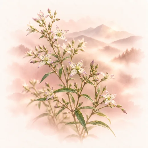 印度獐牙菜萃取 示意插画